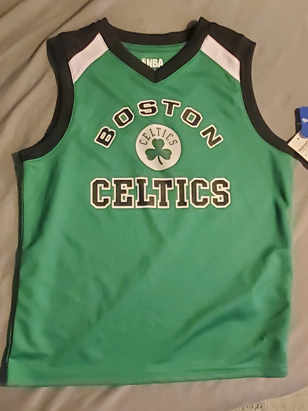 Boys Boston Celtics Green NBA Jersey Tank